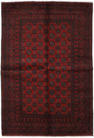  Afghan Fine Rug 163X240 Wool Dark Red Carpetvista
