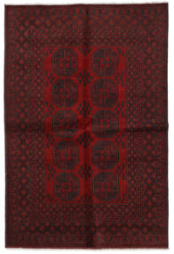 164X240 Alfombra Oriental Afghan Fine Rojo Oscuro (Lana, Afganistán) Carpetvista