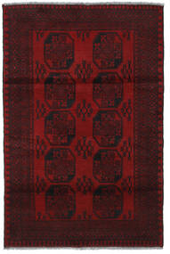  123X184 Afghan Fine Teppe Mørk Rød Afghanistan Carpetvista