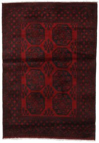  Afghan Fine Matot 124X176 Tummanpunainen Carpetvista
