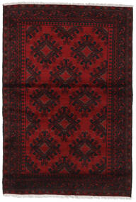  Afghan Fine Vloerkleed 120X176 Donkerrood Carpetvista
