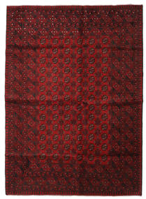  206X286 Afghan Fine Rug Dark Red/Brown Afghanistan Carpetvista