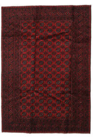 197X281 Afghan Fine Tæppe Orientalsk Mørkerød/Rød (Uld, Afghanistan) Carpetvista