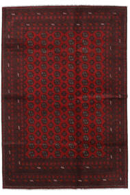  202X293 Afghan Fine Rug Dark Red/Brown Afghanistan Carpetvista