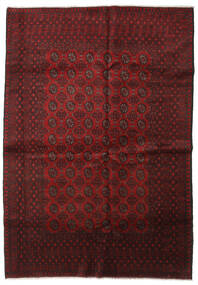 Tappeto Afghan Fine 201X286 Rosso Scuro (Lana, Afghanistan)
