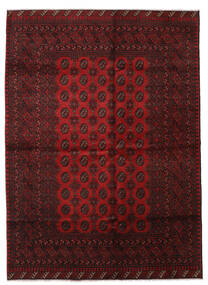 Tappeto Afghan Fine 206X286 Rosso Scuro/Rosso (Lana, Afghanistan)