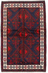 140X220 Tapete Balúchi Oriental Vermelho Escuro/Porpora Escuro (Lã, Afeganistão) Carpetvista