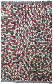 202X300 Tapete Moroccan Berber - Afghanistan Moderno Cinzento/Vermelho (Lã, Afeganistão) Carpetvista