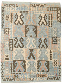  Kilim Afghan Old Style Tappeto 148X194 Di Lana Beige/Grigio Piccolo Carpetvista