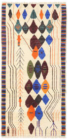  Barchi/Moroccan Berber - Afganistan 92X189 Beige/Tummanpunainen Carpetvista