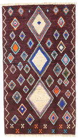  Moroccan Berber - Afghanistan 101X179 Wollteppich Dunkelrot/Rot Klein Carpetvista