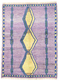 92X123 絨毯 Barchi/Moroccan Berber - Afganistan モダン パープル/ブルー (ウール, アフガニスタン) Carpetvista