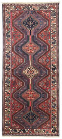 Tapete Oriental Yalameh 80X195 Passadeira Vermelho/Cinza Escuro (Lã, Pérsia/Irão)