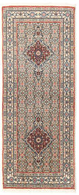 79X195 Moud Orientalisk Hallmatta Brun/Beige ( Persien/Iran) Carpetvista