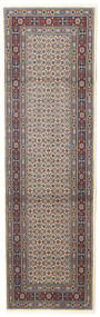  Orientalischer Moud Teppich 76X247 Läufer Grau/Braun Wolle, Persien/Iran Carpetvista