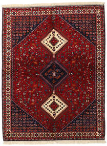 155X200 絨毯 ヤラメー オリエンタル ダークレッド/レッド (ウール, ペルシャ/イラン) Carpetvista