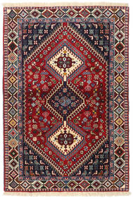  Yalameh Vloerkleed 103X151 Perzisch Wol Rood/Donker Roze Klein Carpetvista