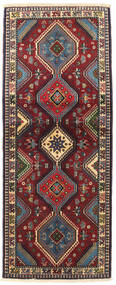  Persischer Yalameh Teppich 72X176 Dunkelrot/Rot Carpetvista