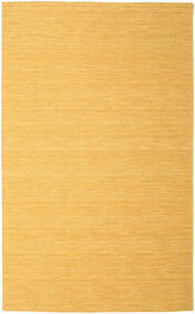 Kelim Loom 300X500 Large Yellow Plain (Single Colored) Wool Rug