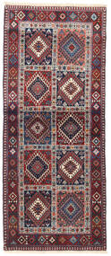 絨毯 オリエンタル ヤラメー 83X200 廊下 カーペット レッド/ダークピンク (ウール, ペルシャ/イラン)