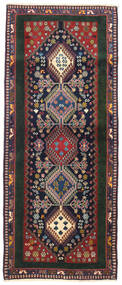  84X203 Medallion Small Yalameh Rug Wool, Carpetvista