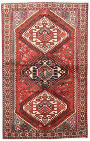 Alfombra Oriental Hamadan 127X201 Rojo/Rojo Oscuro (Lana, Persia/Irán)