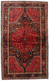 Hamadan Rug 136X227 Dark Red/Red Wool, Persia/Iran Carpetvista