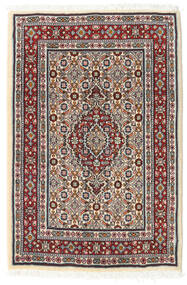 61X90 Moud Teppe Orientalsk Grå/Rød ( Persia/Iran) Carpetvista