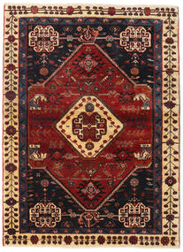  108X148 Medallion Small Qashqai Rug Wool, Carpetvista
