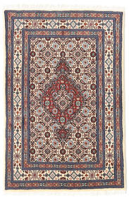  Persian Moud Rug 60X89 Beige/Red (Wool, Persia/Iran)