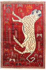 118X176 Ghashghai Fine Matta Orientalisk Röd/Beige (Ull, Persien/Iran) Carpetvista