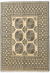 161X231 Afghan Fine Teppich Orientalischer Beige/Braun (Wolle, Afghanistan) Carpetvista