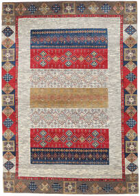 Gabbeh Loribaft Rug 172X247 Beige/Red Wool, India Carpetvista