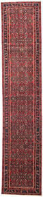 絨毯 ペルシャ ハマダン パティナ 78X380 廊下 カーペット レッド/ダークレッド (ウール, ペルシャ/イラン)