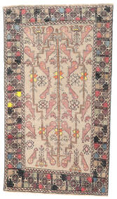 絨毯 バルーチ パティナ 108X193 ベージュ/茶色 (ウール, ペルシャ/イラン)