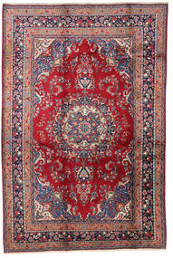  Persischer Maschad Teppich 200X300 Rot/Dunkelrosa (Wolle, Persien/Iran)