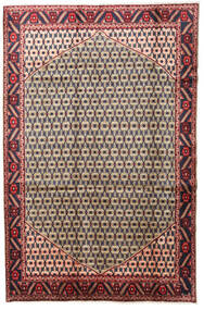 197X300 Hamadan Matta Orientalisk Beige/Röd (Ull, Persien/Iran) Carpetvista