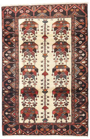 112X167 Saveh Vloerkleed Oosters Beige/Rood (Wol, Perzië/Iran) Carpetvista