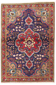 Tabriz Rug Rug 100X145 Red/Dark Purple Wool, Persia/Iran Carpetvista