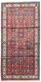  Oriental Hosseinabad Rug 103X208 Red/Dark Pink Wool, Persia/Iran Carpetvista