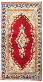  Persischer Kerman Teppich 115X215 Beige/Rot Carpetvista