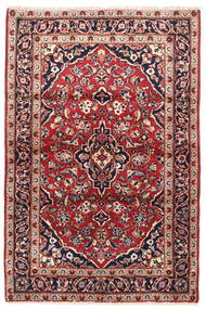 Keshan Matta 100X155 Röd/Mörkröd Ull, Persien/Iran Carpetvista