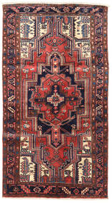  Heriz Rug 120X220 Persian Wool Red/Dark Purple Small Carpetvista