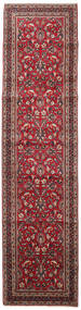 Mashad Vloerkleed 98X395 Tapijtloper Rood/Donkerrood Wol, Perzië/Iran Carpetvista