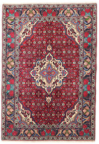 101X144 絨毯 オリエンタル ビジャー レッド/ダークピンク (ウール, ペルシャ/イラン) Carpetvista