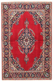  Oosters Keshan Vloerkleed 102X155 Rood/Donker Roze Wol, Perzië/Iran Carpetvista