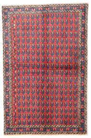絨毯 ペルシャ ウィス 100X155 レッド/ブルー (ウール, ペルシャ/イラン)