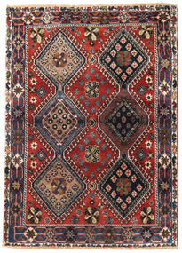  Persialainen Yalameh Matot Matto 115X162 Punainen/Tummanpunainen (Villa, Persia/Iran)