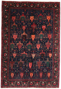 194X275 絨毯 アフシャル/Sirjan オリエンタル ダークグレー/レッド (ウール, ペルシャ/イラン) Carpetvista