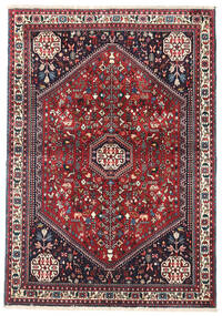  Persischer Abadeh Teppich 105X147 Rot/Dunkelrosa Carpetvista